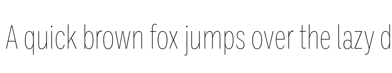 Preview of Ballinger X-Condensed Thin font