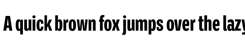 Preview of Ballinger X-Condensed X-Bold font