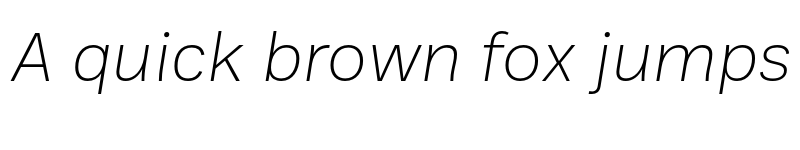 Preview of Ballinger X-Light Italic font