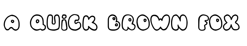 Preview of Balloons! Regular font