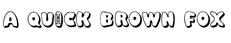 Preview of Balloony Demo font