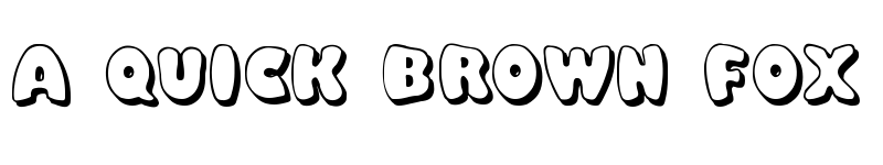 Preview of Balloony Regular font