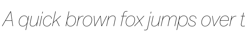 Preview of Balto Thin Italic font