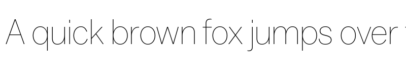 Preview of Balto Thin font