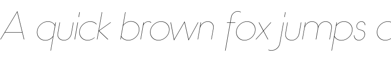 Preview of Bambino-ExtraLightItalic ? font