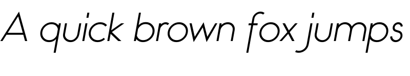 Preview of Bambino-LightItalic ? font