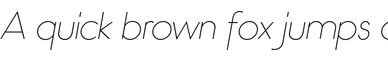 Preview of Bambino-ThinItalic ? font