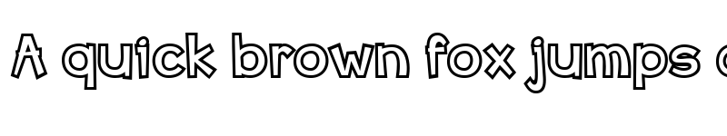 Preview of Bang Whack Pow Outline Regular font