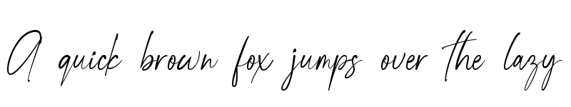 Preview of Bangli Kintamani Signature Regular font