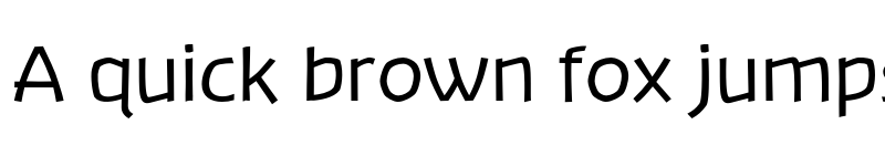Preview of Banksia Regular font