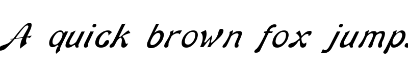 Preview of Banner Lite Italic font