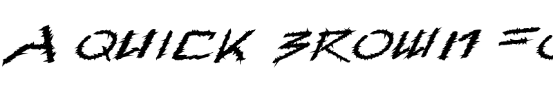 Preview of Barbed Type Regular font