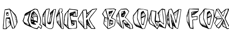 Preview of Barbera Twisted Blocks Regular font