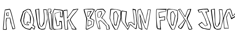 Preview of Barbera Twisted Outline Regular font