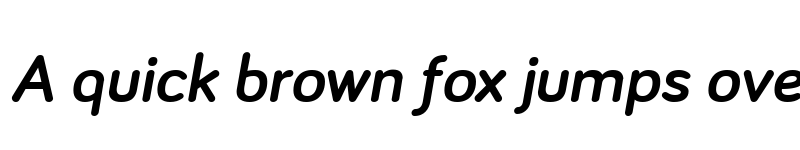 Preview of Bariol Bold Italic font