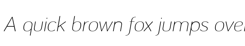 Preview of Bariol Light Italic font