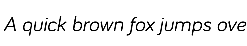 Preview of Bariol Regular Italic font