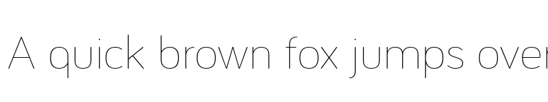 Preview of Bariol Thin font