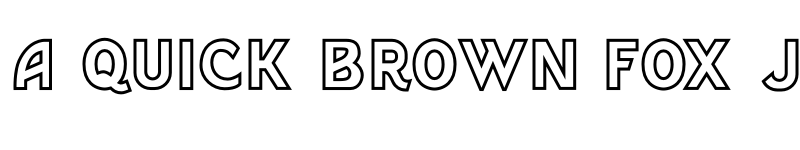 Preview of Barlet Outlined font