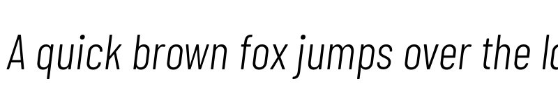 Preview of Barlow Condensed Light Italic font