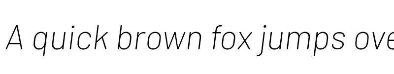 Preview of Barlow ExtraLight Italic font