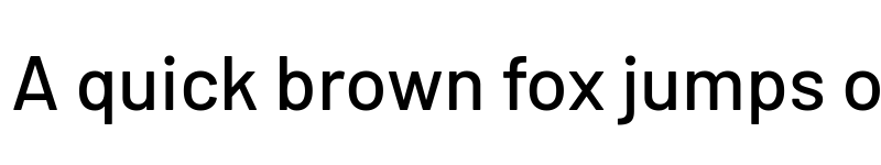 Preview of Barlow Medium font