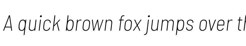 Preview of Barlow Semi Condensed ExtraLight Italic font