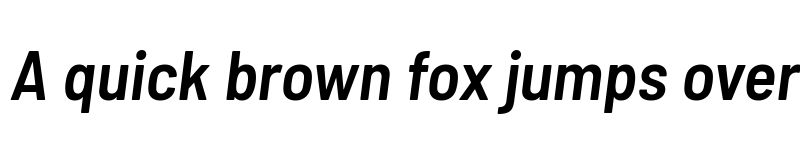 Preview of Barlow Semi Condensed SemiBold Italic font