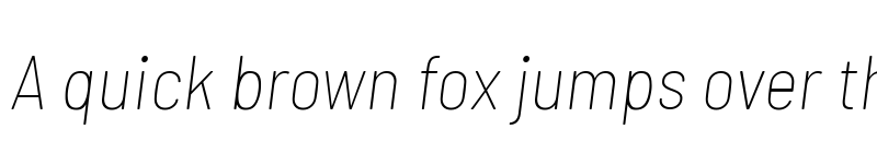 Preview of Barlow Semi Condensed Thin Italic font