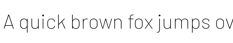 Preview of Barlow Thin font
