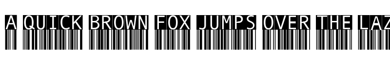 Preview of BarMKode Regular font