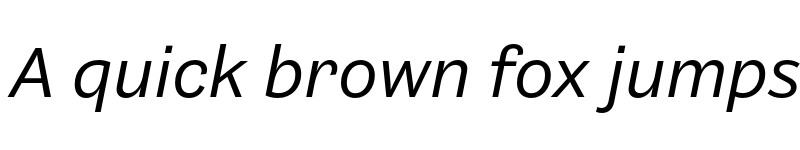 Preview of Barnet Sans Italic font