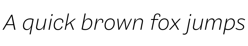 Preview of Barnet Sans Light Italic font