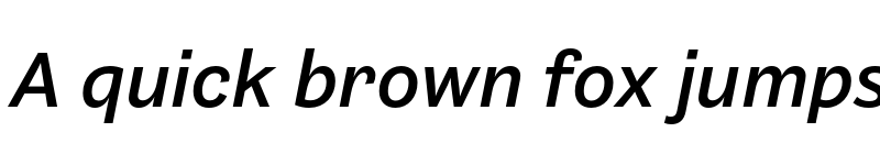 Preview of Barnet Sans Medium Italic font