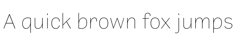 Preview of Barnet Sans Thin font