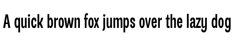 Preview of Barosans Condensed font