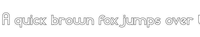 Preview of Bartino Outline Regular font