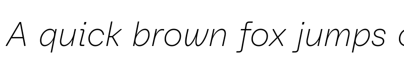 Preview of Baru Sans Demo Thin Italic font