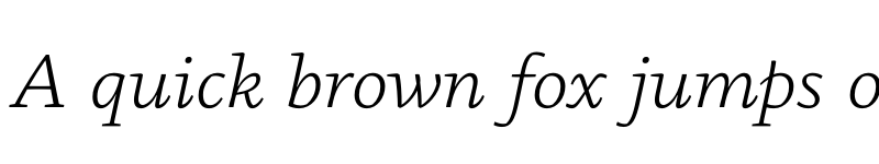 Preview of Basco Std Light Italic font