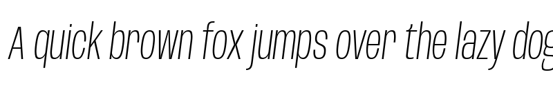 Preview of Base Neue Condensed Extra Light Oblique font