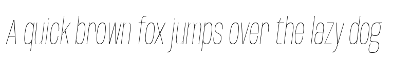 Preview of Base Neue Condensed Thin Oblique font