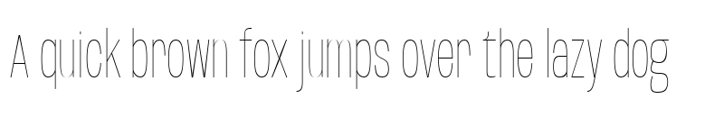 Preview of Base Neue Condensed Thin font