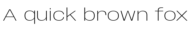 Preview of Base Neue Expanded Extra Light font