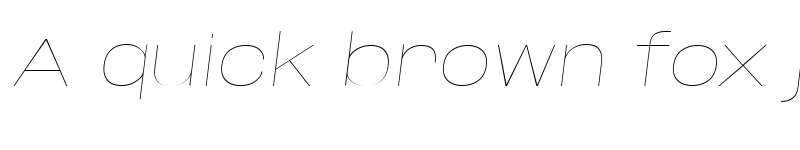 Preview of Base Neue Expanded Thin Oblique font