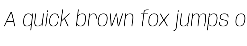 Preview of Base Neue Extra Light Oblique font