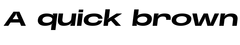 Preview of Base Neue Super Expanded Bold Oblique font