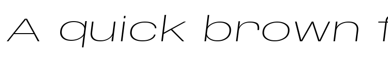 Preview of Base Neue Super Expanded Extra Light Oblique font