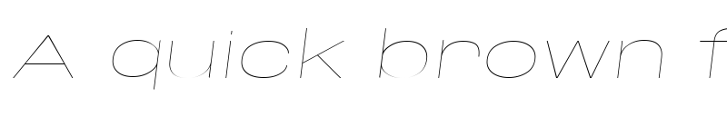 Preview of Base Neue Super Expanded Thin Oblique font