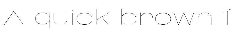 Preview of Base Neue Super Expanded Thin font