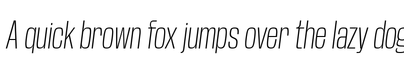 Preview of Base Neue Trial Condensed Extra Light Oblique font